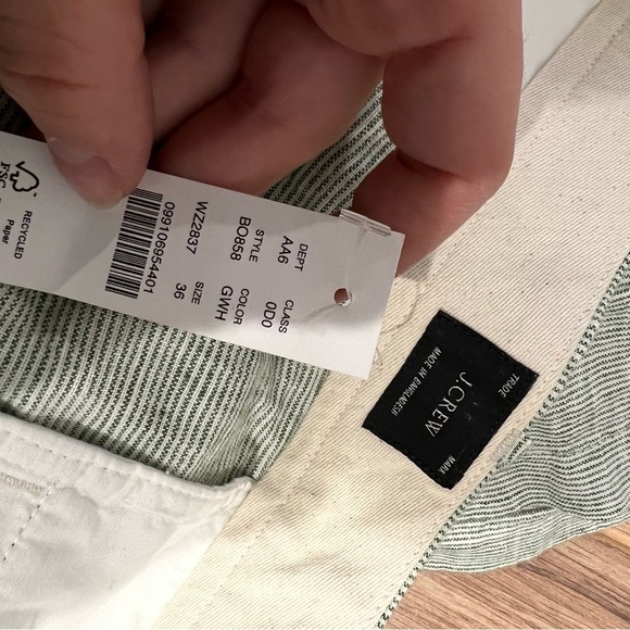 NWT J. Crew 9" linen short - Picture 6 of 8